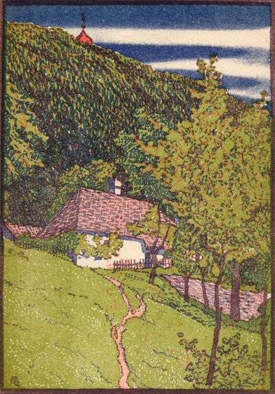 彩色木版画，c1910 作者 鲁道夫·垃圾