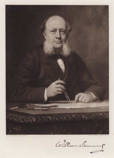 Karl Wilhelm Siemens (litho) 作者 鲁道夫·莱曼（Rudolf Lehmann）