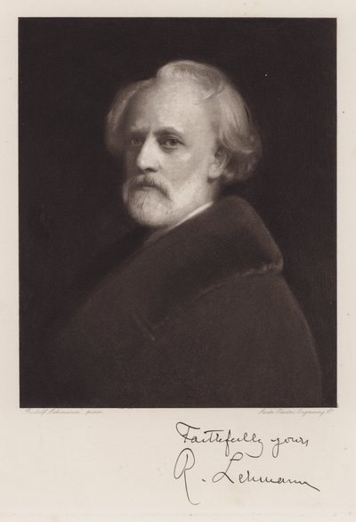 Rudolf Lehmann, Self Portrait (litho) 作者 鲁道夫·莱曼（Rudolf Lehmann）