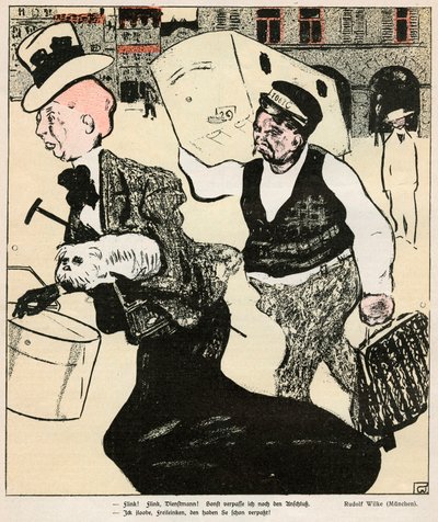 女士与搬运工》，1898年 作者 鲁道夫·威尔克
