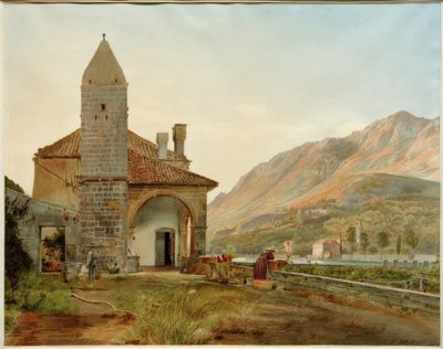 拉古萨附近的奥姆布拉山谷的方济各会修道院 作者 Rudolf von Alt