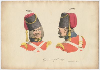 哥萨克制服，1820年 作者 鲁道夫·阿克曼