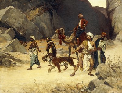 老虎狩猎，1896年 作者 鲁道夫·恩斯特