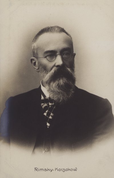 Nikolai Rimsky-Korsakov，俄罗斯作曲家。 作者 俄罗斯摄影师