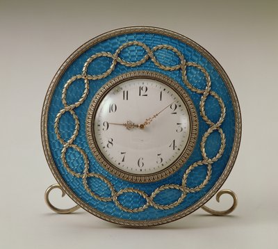 Faberge时计，1889年（银镀金和珐琅） 作者 俄语学校