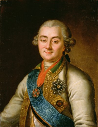 阿列克谢·格里戈里耶维奇·奥尔洛夫伯爵的肖像（1737-1808） 作者 Russian School