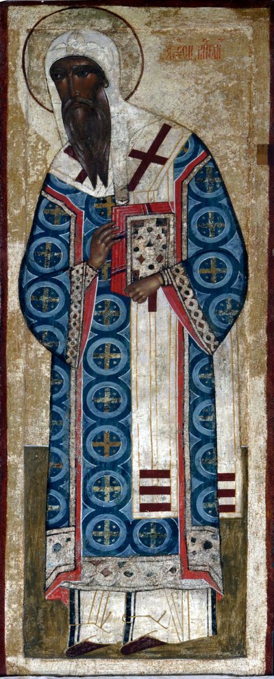 Saint Metropolit Alexius，16世纪。   作者 俄罗斯图标。