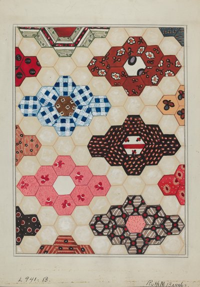 被子1部，约1936年。 作者 露丝·M·巴恩斯
