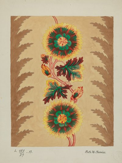 被子部分，约1936年。 作者 露丝·M·巴恩斯