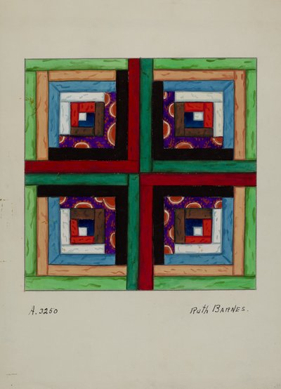 被子，约1936年。 作者 露丝·M·巴恩斯