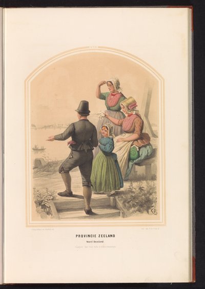 泽兰省 Noord-Beveland 的服饰，1857 年
泽兰省。Noord Beveland / XVII（标题在实物上） 作者 瓦伦丁·宾
