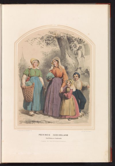 南荷兰省 Overflakkee 和 Goedereede 的服饰，1857 年
南荷兰省 Overflakkee 和 Goedereede / XV（标题在实物上） 作者 瓦伦丁·宾