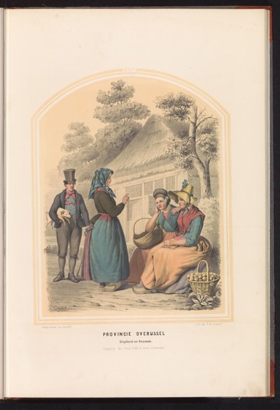 1857 年上艾瑟尔省斯塔弗斯特和鲁文的服饰
上艾瑟尔省。Staphorst and Rooveen / XXV（标题在实物上） 作者 瓦伦丁·宾