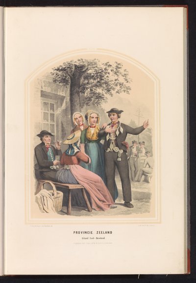 泽兰省南贝弗兰的服饰，1857 年
泽兰省。Zuid-Beveland 岛 / XIX（标题在实物上） 作者 瓦伦丁·宾