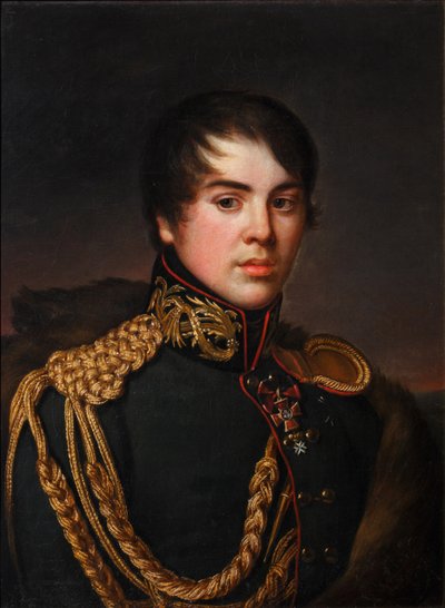 弗拉基米尔-斯捷潘诺维奇-阿普拉克辛伯爵的画像 1796-1833，约1812年 作者 党卫军斯文佐夫