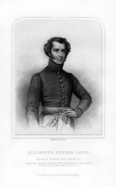 亚历山大·戈登·莱因（Alexander Gordon Laing），苏格兰探险家，1870年。 作者 弗里曼