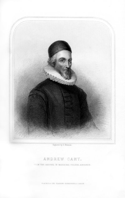 长老会部长安德鲁·坎特（Andrew Cant），苏格兰盟约领袖，1870年。 作者 弗里曼