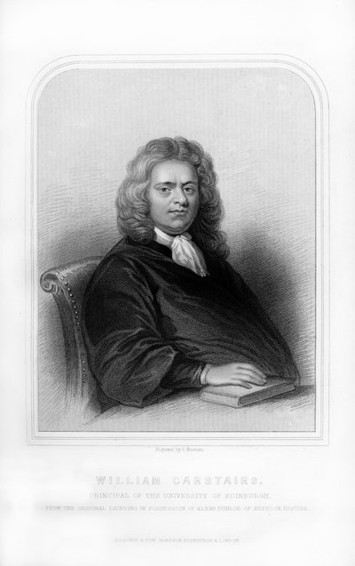 威廉·卡斯塔雷斯（William Carstares），苏格兰牧师，1870年。 作者 弗里曼
