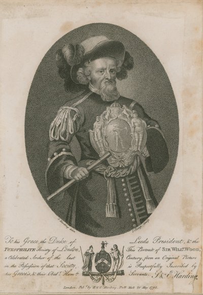 威廉伍德爵士，一位着名的弓箭手 作者 S. Harding