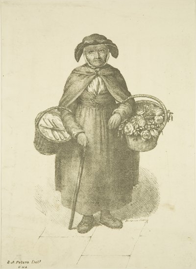老嘉湖花卖方，约1828年 作者 S.或DA Peters