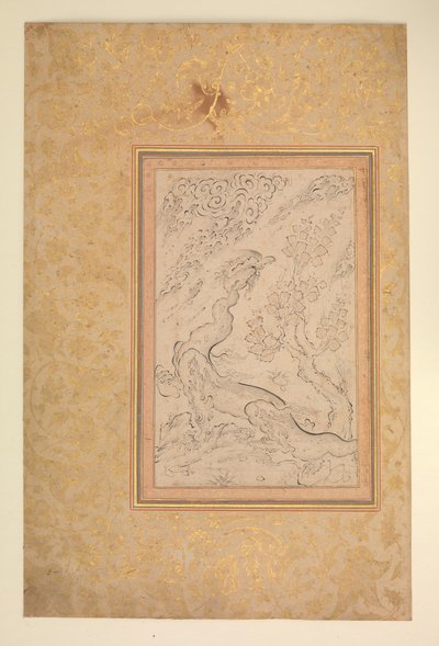 龙和云，约1600年。 作者 萨迪奇乞求。