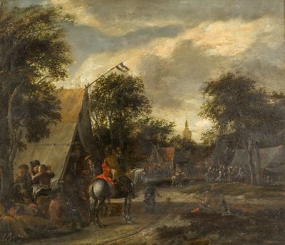 克尔梅塞村庄（油画） 作者 所罗门（追随者）Rombouts