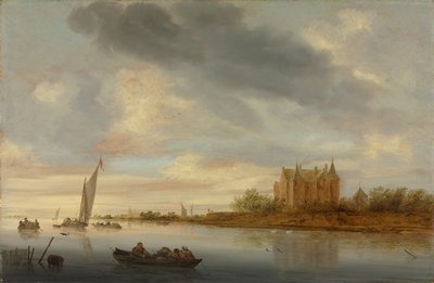 河上城堡 作者 所罗门·范·鲁伊斯黛尔（Salomon van Ruysdael）