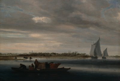 阿尔克马尔景观 作者 所罗门·范·鲁伊斯黛尔（Salomon van Ruysdael）
