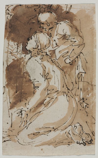 图形研究，c。 1640-1649。 作者 救世主罗莎