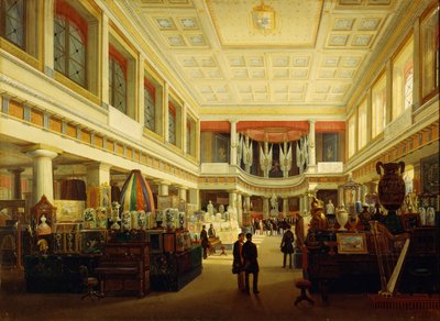 1854 年在那不勒斯 Sala Tarsia 举办的首次工业展览，萨尔瓦多-费戈拉（Salvatore Fergola 作者 萨尔瓦多·费戈拉