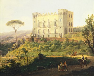卡波迪蒙特的鲁福别墅，萨尔瓦多·费尔戈拉（Salvatore Fergola，1799-1874），意大利 作者 萨尔瓦多·费戈拉