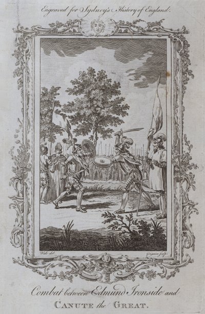 Combat between Edmund Ironside and Canute the Great (engraving) 作者 塞缪尔（之后）鲸鱼