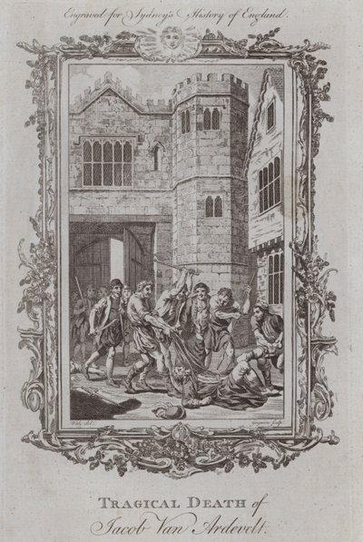 Jacob Van Ardevelt 的悲惨死亡（版画） 作者 塞缪尔（之后）鲸鱼