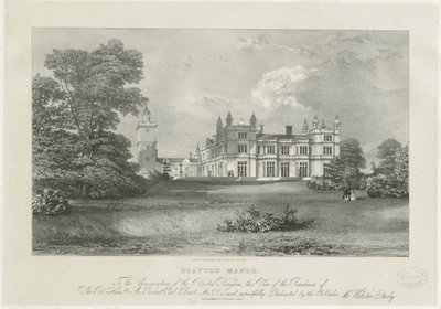 德雷顿·巴塞特（Drayton Bassett）-“德雷顿庄园”（Drayton Manor）：版画，nd [？19thcent]（印刷） 作者 塞缪尔·雷纳