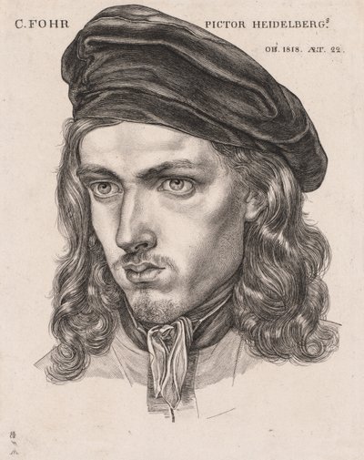 卡尔·菲利普·佛尔的肖像，1818年。 作者 塞缪尔·阿姆斯勒（Samuel Amsler）