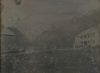 无标题的房子和谷仓，1841年。 作者 塞缪尔·比米斯