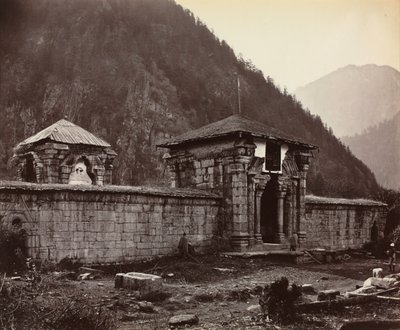 1864年，印度克什米尔纳芙谢拉的神庙。 作者 塞缪尔·伯恩