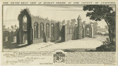 Dudley Priory: 雕刻品 作者 塞缪尔·巴克（Samuel Buck）