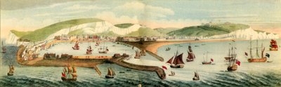 肯特郡多佛的南面前景》，1749年，1942年 作者 塞缪尔·巴克（Samuel Buck）