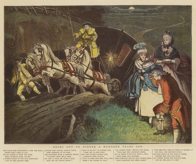 走出一百年前的晚餐（chromolitho） 作者 Samuel Edmund Waller