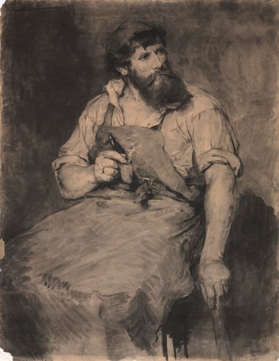 Smithy，为法院学习，约1883年。 作者 塞缪尔·克朗