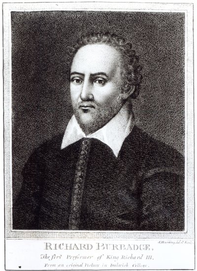 Richard Burbadge的肖像（1573-1619） 作者 塞缪尔·哈丁（Samuel Harding）