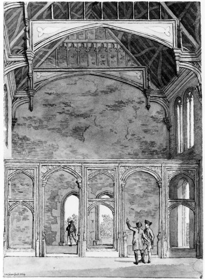 1779年埃尔瑟姆大厅西南端 作者 塞缪尔（Samuel Hieronymous）格林