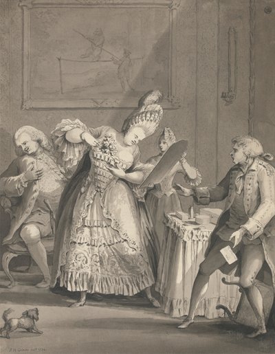英国女士在巴黎 作者 Samuel Hieronymus Grimm