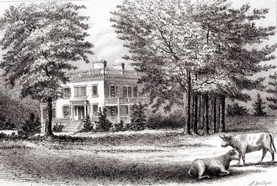 Hamilton Grange，来自旧纽约，第一卷，1802年 作者 塞缪尔·霍利尔（Samuel Hollyer）