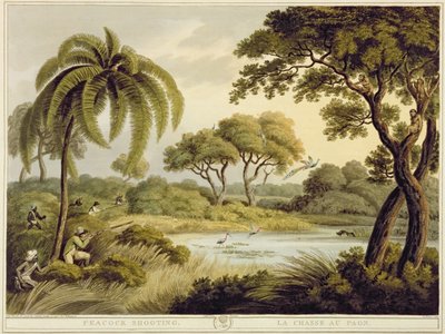 孔雀射击，从东方体育运动，酒吧。作者：Edward Orme，1807（印刷品） 作者 塞缪尔·豪威特