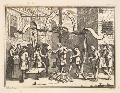 玩家福利票，1788年。 作者 塞缪尔爱尔兰