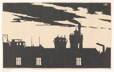剪影 Oostergasfabriek 作者 Samuel Jessurun de Mesquita（艺术家签名）