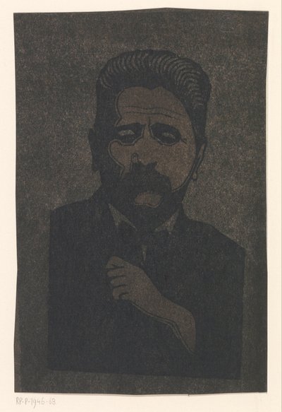 自画像（带阴影） 作者 Samuel Jessurun de Mesquita（艺术家签名）