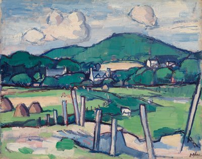 风景，约 1891-1935（油画板） 作者 塞缪尔·约翰·佩普洛